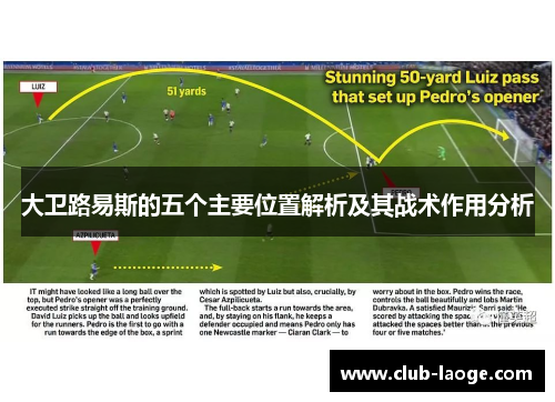 大卫路易斯的五个主要位置解析及其战术作用分析