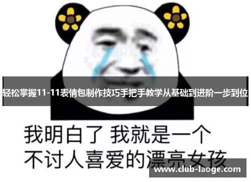 轻松掌握11-11表情包制作技巧手把手教学从基础到进阶一步到位
